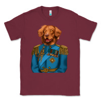 Burgundy Golden Retriever Dog Portrait,Custom Pet Portraits,Renaissance Dog Classic Tee - RanaPortraitStore