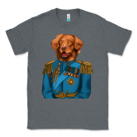 Charcoal Heather Golden Retriever Dog Portrait,Custom Pet Portraits,Renaissance Dog Classic Tee - RanaPortraitStore