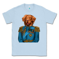Dusty Blue Golden Retriever Dog Portrait,Custom Pet Portraits,Renaissance Dog Classic Tee - RanaPortraitStore