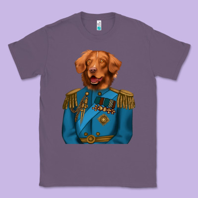 Golden Retriever Dog Portrait,custom Pet Portraits,renaissance Dog Classic Tee Designed By Ranaportraitstore