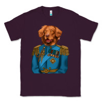 Plum Golden Retriever Dog Portrait,Custom Pet Portraits,Renaissance Dog Classic Tee - RanaPortraitStore