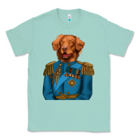 Seafoam Golden Retriever Dog Portrait,Custom Pet Portraits,Renaissance Dog Classic Tee - RanaPortraitStore
