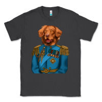 Smoke Golden Retriever Dog Portrait,Custom Pet Portraits,Renaissance Dog Classic Tee - RanaPortraitStore