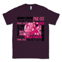 Plum volleyball pink out breast cancer Classic Tee - RanaPortraitStore