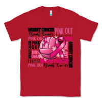 Red volleyball pink out breast cancer Classic Tee - RanaPortraitStore
