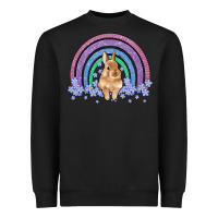 Black bunny rainbow Heavyweight Sweatshirt - Artiststas