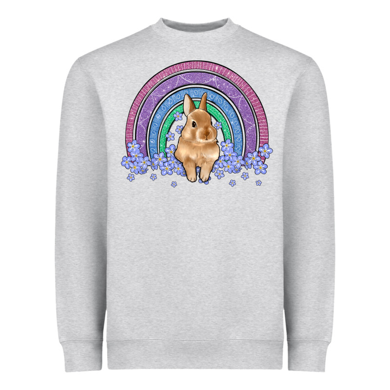 Bunny Rainbow Heavyweight Sweatshirt by Artiststas | Teevron