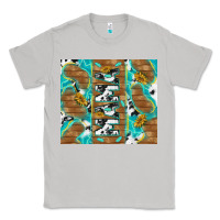 Moon Dust cowhide mama with rustic teal wood Classic Tee - TumblerDesignByShophia