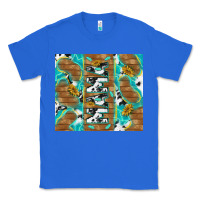 True Royal cowhide mama with rustic teal wood Classic Tee - TumblerDesignByShophia