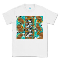 White cowhide mama with rustic teal wood Classic Tee - TumblerDesignByShophia