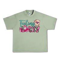 Oil Green feeling lucky Urban Heavy Tee - OliviaCreatesArt