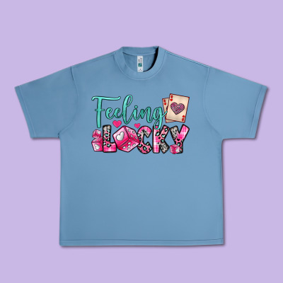Feeling Lucky Urban Heavy Tee Designed By Oliviacreatesart