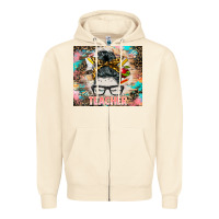 Teacher Messy Bun Tumbler Zipper Hoodie | Teevron