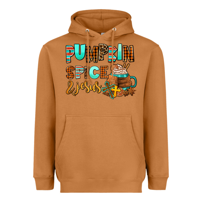 Pumpkin Spice And Jesus Heavyweight Hoodie by AdoDesignShop | Teevron