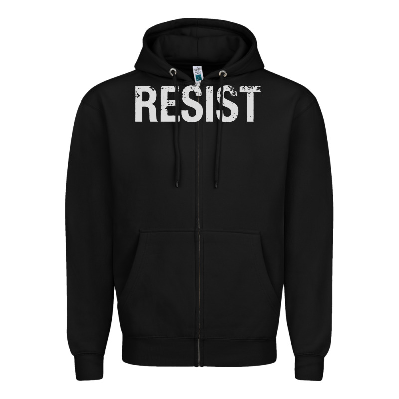 Resist United States America Protest Rebel Political Zipper Hoodie by maiPhamDesign | Teevron
