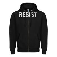 Black resist united states america protest rebel political Zipper Hoodie - maiPhamDesign