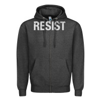 Charcoal Heather resist united states america protest rebel political Zipper Hoodie - maiPhamDesign