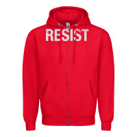 Red resist united states america protest rebel political Zipper Hoodie - maiPhamDesign