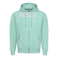 Seafoam resist united states america protest rebel political Zipper Hoodie - maiPhamDesign