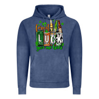 Vintage Denim St. Patrick's Forget luck give me beer Vintage Hoodie - OliviaCreatesArt