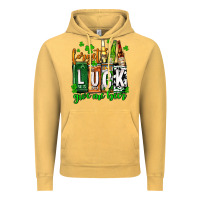 Vintage Mustard St. Patrick's Forget luck give me beer Vintage Hoodie - OliviaCreatesArt