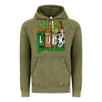 Vintage Olive St. Patrick's Forget luck give me beer Vintage Hoodie - OliviaCreatesArt