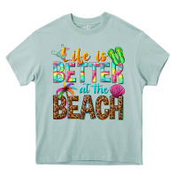 Arona Life is better at the beach Heavy Core Tee - NancyCooperArtShop