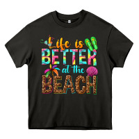 Asphalt Life is better at the beach Heavy Core Tee - NancyCooperArtShop