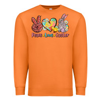 Carrot peace love easter Premium Sweatshirt - AdoDesignShop