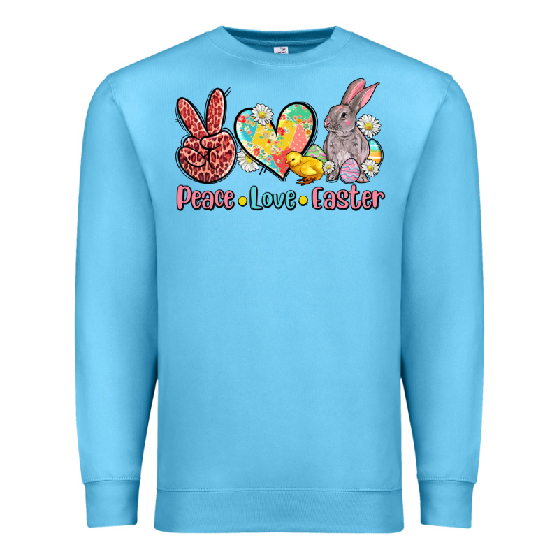 Peace Love Easter Premium Sweatshirt by AdoDesignShop | Teevron