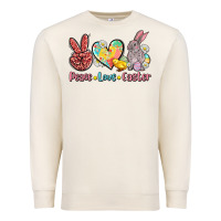 Sandshell peace love easter Premium Sweatshirt - AdoDesignShop
