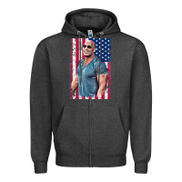 Charcoal Heather Dwayne The Rock Johnson Men Gift Zipper Hoodie - maiPhamDesign