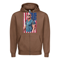 Chestnut Dwayne The Rock Johnson Men Gift Zipper Hoodie - maiPhamDesign