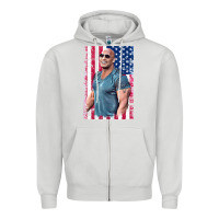 Dove Grey Dwayne The Rock Johnson Men Gift Zipper Hoodie - maiPhamDesign