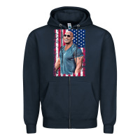 Navy Dwayne The Rock Johnson Men Gift Zipper Hoodie - maiPhamDesign