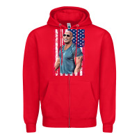 Red Dwayne The Rock Johnson Men Gift Zipper Hoodie - maiPhamDesign
