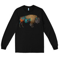 Black leopard bison Long Sleeve Tee - RanaPortraitStore
