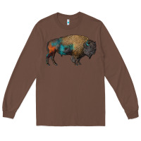 Chestnut leopard bison Long Sleeve Tee - RanaPortraitStore