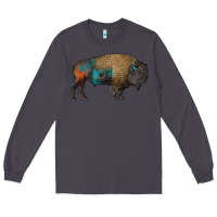 Smoke leopard bison Long Sleeve Tee - RanaPortraitStore