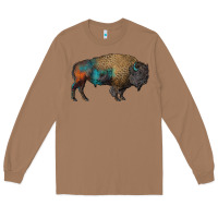 Toasted Coconut leopard bison Long Sleeve Tee - RanaPortraitStore