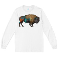 White leopard bison Long Sleeve Tee - RanaPortraitStore