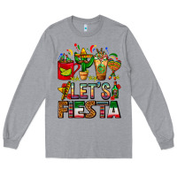 Let's Fiesta Mexico Coffee Cups With Cactus Long Sleeve Tee | Teevron