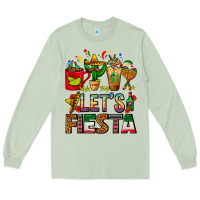 Matcha Let's Fiesta Mexico Coffee Cups With Cactus Long Sleeve Tee - FaDigitalArtStudio