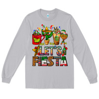 Moon Dust Let's Fiesta Mexico Coffee Cups With Cactus Long Sleeve Tee - FaDigitalArtStudio