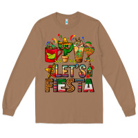 Toasted Coconut Let's Fiesta Mexico Coffee Cups With Cactus Long Sleeve Tee - FaDigitalArtStudio