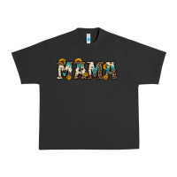 Pigment Black mama sunflower leopard Urban Heavy Tee - OliviaCreatesArt