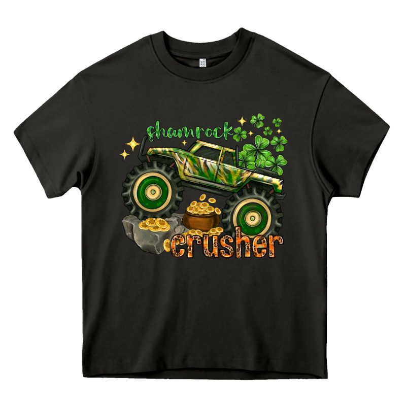 Shamrock Crusher Heavy Core Tee by NancyCooperArtShop | Teevron