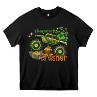 Black shamrock crusher Heavy Core Tee - NancyCooperArtShop