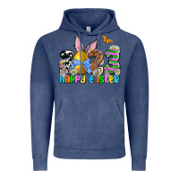 Vintage Denim Easter Day 2023 Happy Easter Vintage Hoodie - OliviaCreatesArt