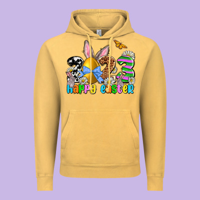 Easter Day 2023 Happy Easter Vintage Hoodie Designed By Oliviacreatesart